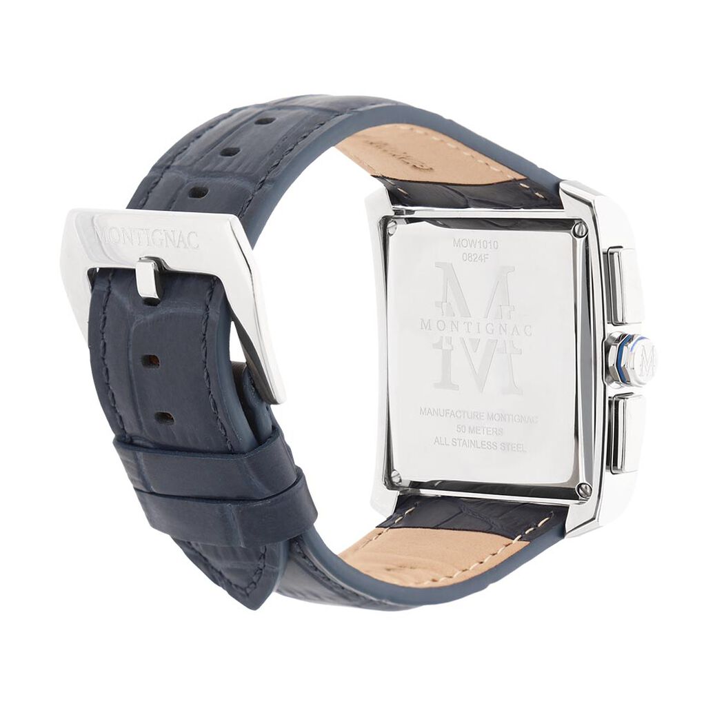 Montre Montignac Square Argenté - Montres Homme | Histoire d’Or