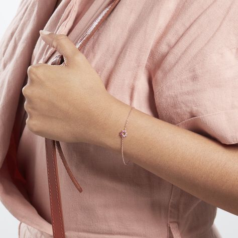 Bracelet Pavel Argent Rose Oxyde De Zirconium - Bracelets Femme | Histoire d’Or