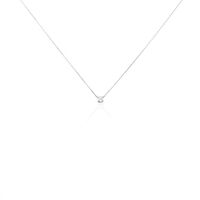 Collier Collection Aphrodite Or Blanc Diamant Synthetique