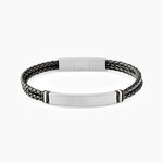 Bracelet Jourdan Cuir De Vache Noir - Bracelets Homme | Histoire d&rsquo;Or