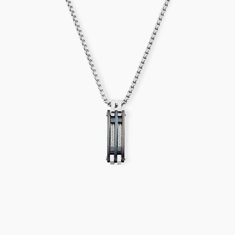 Collier Jourdan Priam Acier - F&ecirc;te des p&egrave;res Homme | Histoire d&rsquo;Or