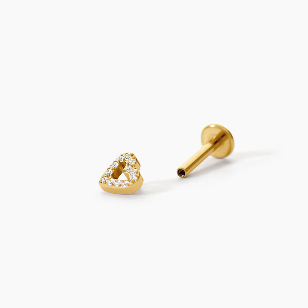 Piercing Stilla Titane Jaune Oxyde De Zirconium - Piercings d'oreilles Femme | Histoire d&rsquo;Or