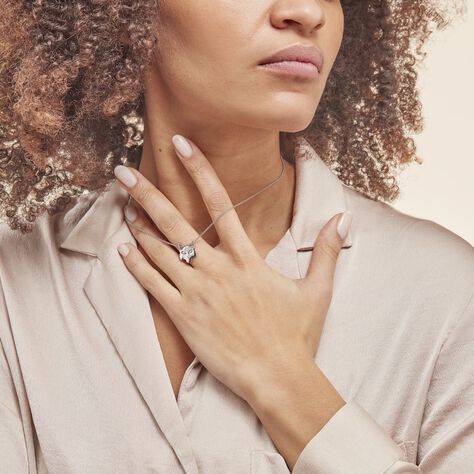 Collier Argent Mechtelt Oxydes De Zirconium - Colliers fantaisie Femme | Histoire d’Or