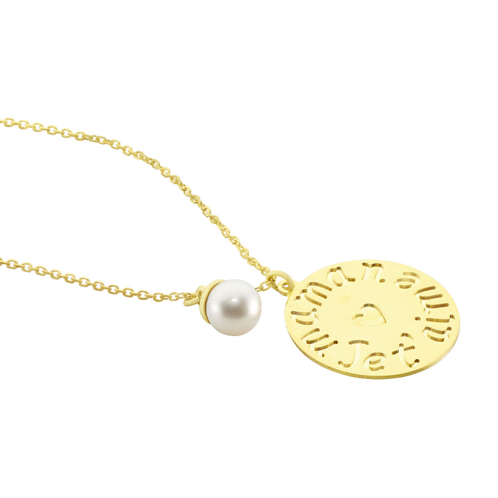 Collier May Or Jaune Perle De Culture - Colliers Femme | Histoire d’Or