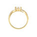 Bague Solitaire Plaqué Or Jaune Arienne Oxydes De Zirconium - Bagues solitaires Femme | Histoire d’Or