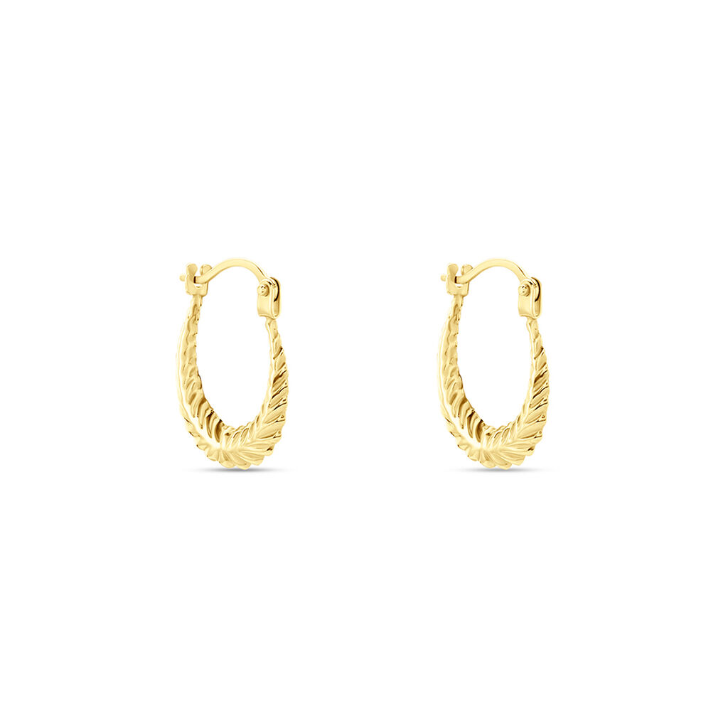 Créoles Mihaita Or Jaune - Boucles d'oreilles créoles Femme | Histoire d’Or