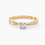 Bague Celia Or Jaune Diamant - Bagues avec pierre Femme | Histoire d&rsquo;Or