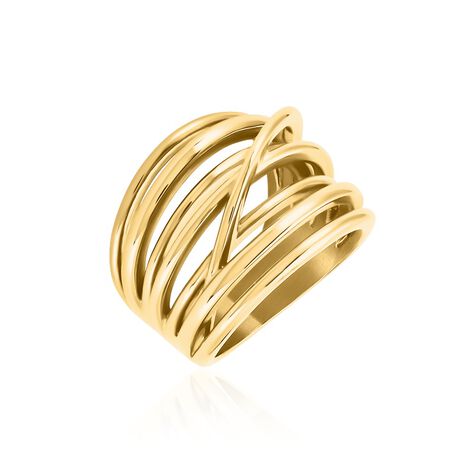 Bague Gold Aura Acier Jaune - Bagues fantaisie Femme | Histoire d’Or