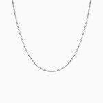 Cha&icirc;ne Alyze Argent Blanc - Chaines Femme | Histoire d&rsquo;Or