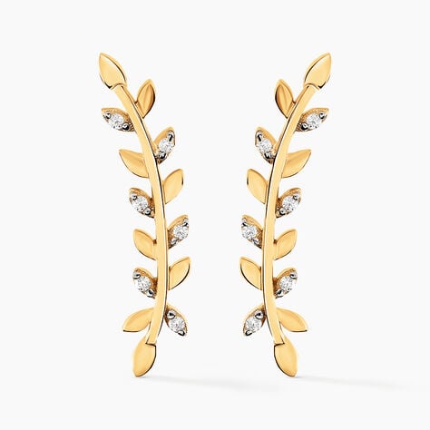 Bijoux D'oreilles Eloiza Or Jaune Oxyde De Zirconium - Ear cuffs Femme | Histoire d&rsquo;Or