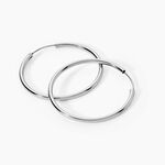 Cr&eacute;oles Argent Blanc Olympia - Boucles d'oreilles cr&eacute;oles Femme | Histoire d&rsquo;Or