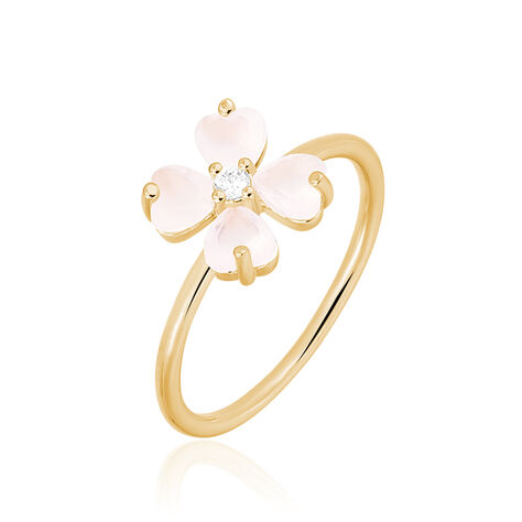 Bague Sendai Plaqué Or Jaune Oxyde De Zirconium - Bagues solitaires Femme | Histoire d’Or