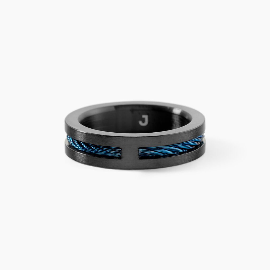 Bague M&eacute;tal Acier Noir - Bagues fantaisie Homme | Histoire d&rsquo;Or