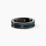 Bague M&eacute;tal Acier Noir - Bagues fantaisie Homme | Histoire d&rsquo;Or