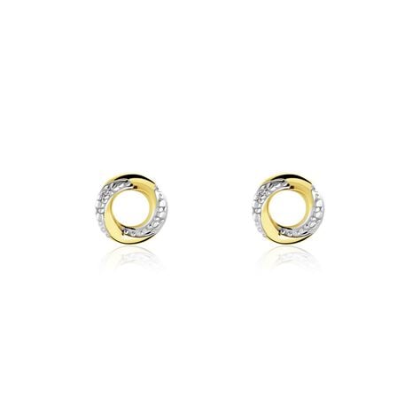 Boucles D'oreilles Puces Or Jaune Pamila Diamants - Clous d'oreilles Femme | Histoire d’Or