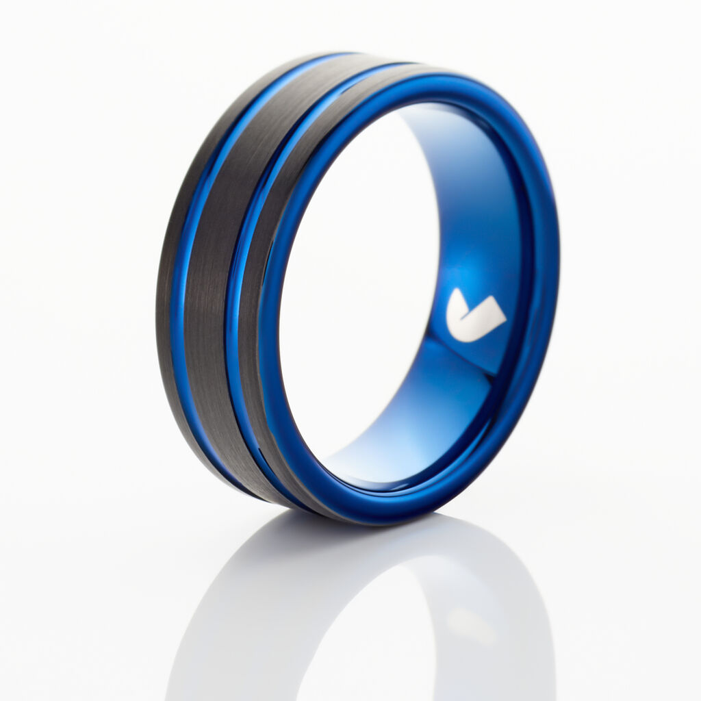 Bague Jourdan Homme Bada Tungstene Noir - Bagues Homme | Histoire d’Or