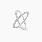 Bague Miya Argent Blanc Oxyde De Zirconium - Bagues avec pierre Femme | Histoire d&rsquo;Or