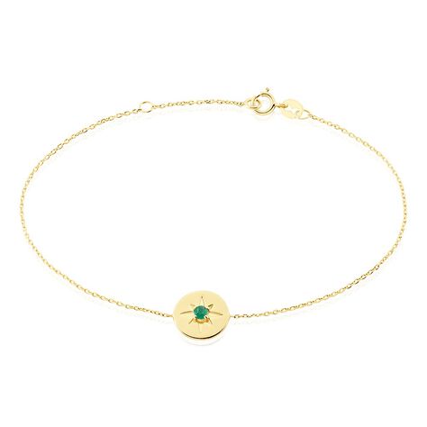 Bracelet Melchior Or Jaune Emeraude - Bracelets Femme | Histoire d’Or