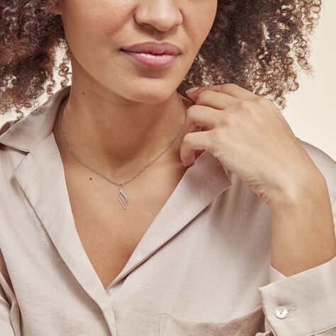Collier Argent Blanc Prudent - Colliers fantaisie Femme | Histoire d’Or
