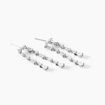 Boucles D'Oreilles Pendantes Eclat D'Aurore Argent Blanc Oxyde De Zirconium - Boucles d'oreilles pendantes Femme | Histoire d&rsquo;Or