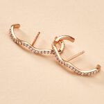 Boucles D'oreilles Lowri Argent Rose Oxyde De Zirconium - Boucles d'oreilles cr&eacute;oles Femme | Histoire d&rsquo;Or