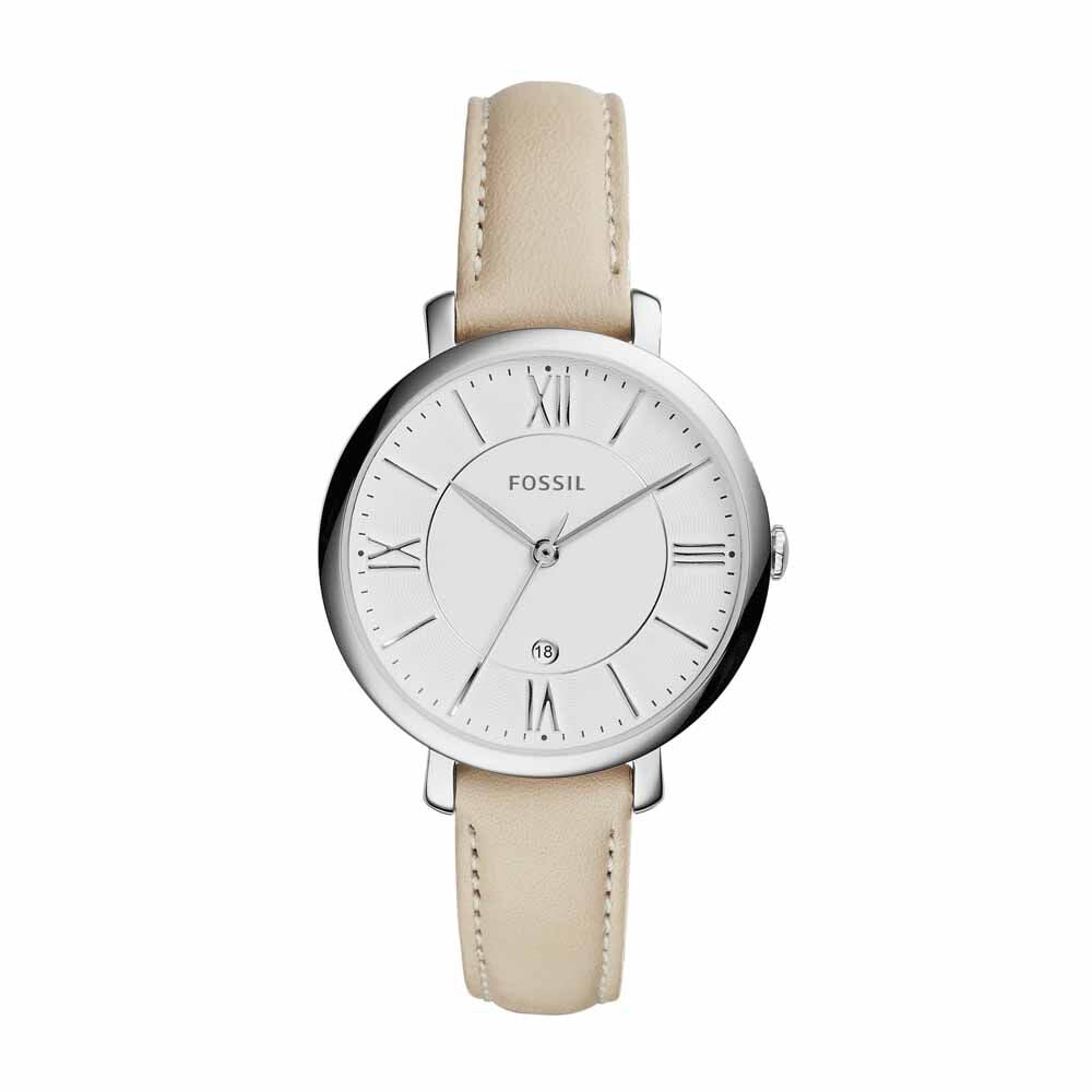 Montres Fossil ES3793 Acier Boucle Ardillon Blanc Ronde - HIMFBQW0G30 •  Histoire d'Or