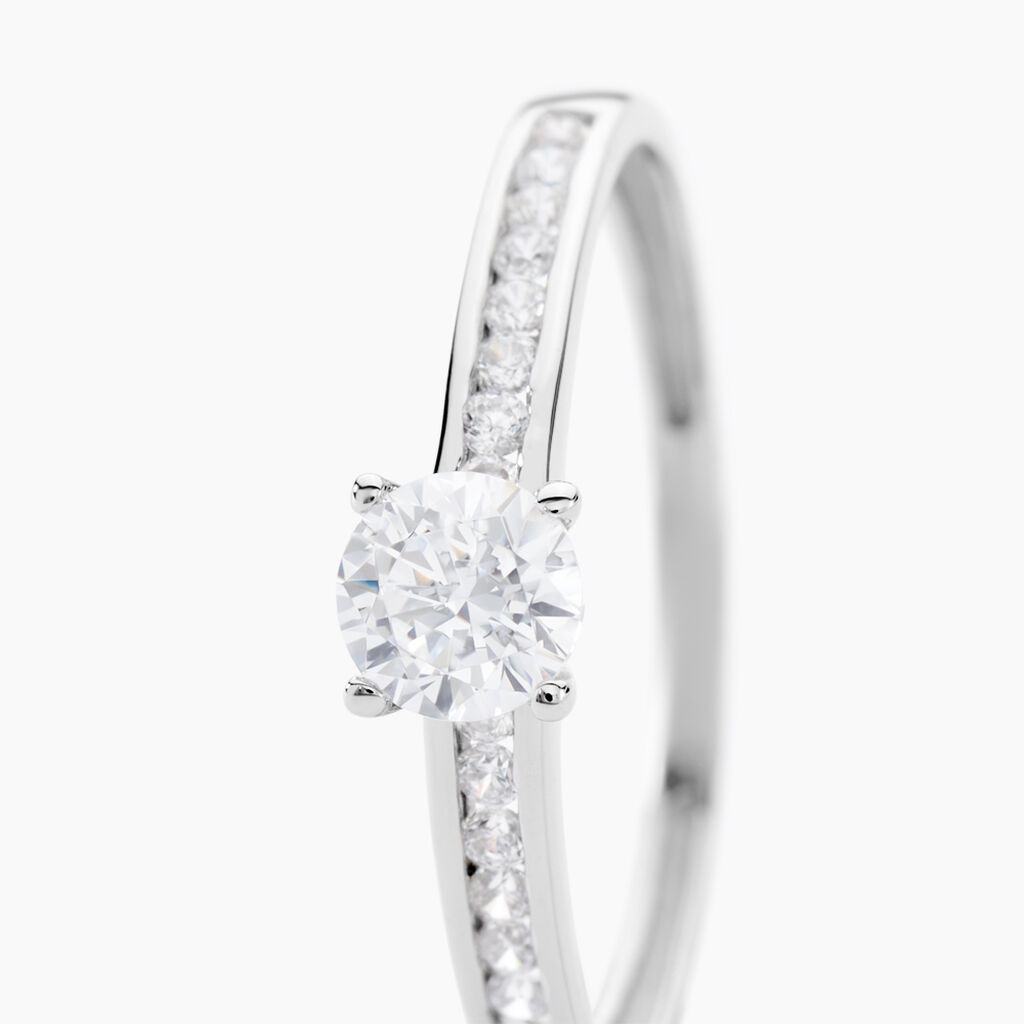 Bague Harem Or Blanc Oxyde - Bagues avec pierre Femme | Histoire d’Or