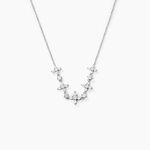 Collier Midnight Flower Argent Blanc Oxyde De Zirconium - Colliers fantaisie Femme | Histoire d&rsquo;Or