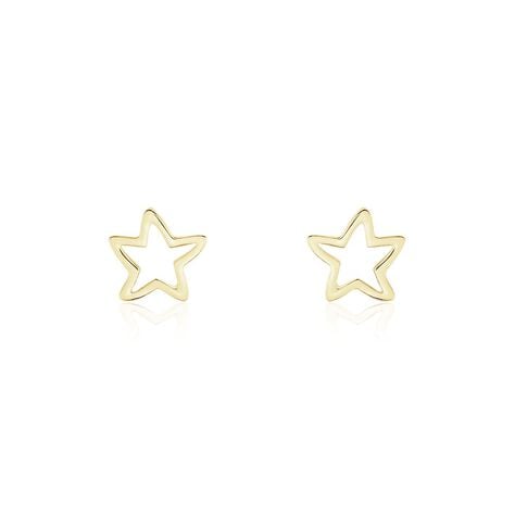 Boucles D'oreilles Puces Alphonsine Etoile De Mer Or Jaune - Clous d'oreilles Femme | Histoire d’Or