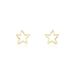 Boucles D'oreilles Puces Alphonsine Etoile De Mer Or Jaune - Clous d'oreilles Femme | Histoire d’Or