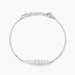 Bracelet Aliah Argent Blanc Oxyde De Zirconium - Bracelets Femme | Histoire d&rsquo;Or