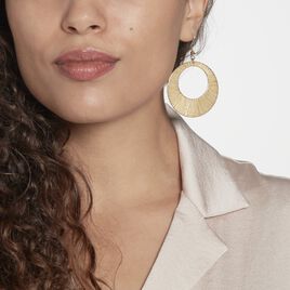 Boucles D'oreilles Pendantes Acier Doré Rohan - Boucles d'oreilles fantaisie Femme | Histoire d’Or