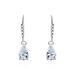 Boucles D'oreilles Pendantes Adib Or Blanc Oxyde De Zirconium - Boucles d'oreilles pendantes Femme | Histoire d’Or