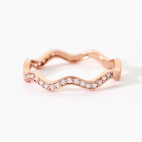 Bague Jasmyn Argent Rose Oxyde De Zirconium - Bagues avec pierre Femme | Histoire d&rsquo;Or