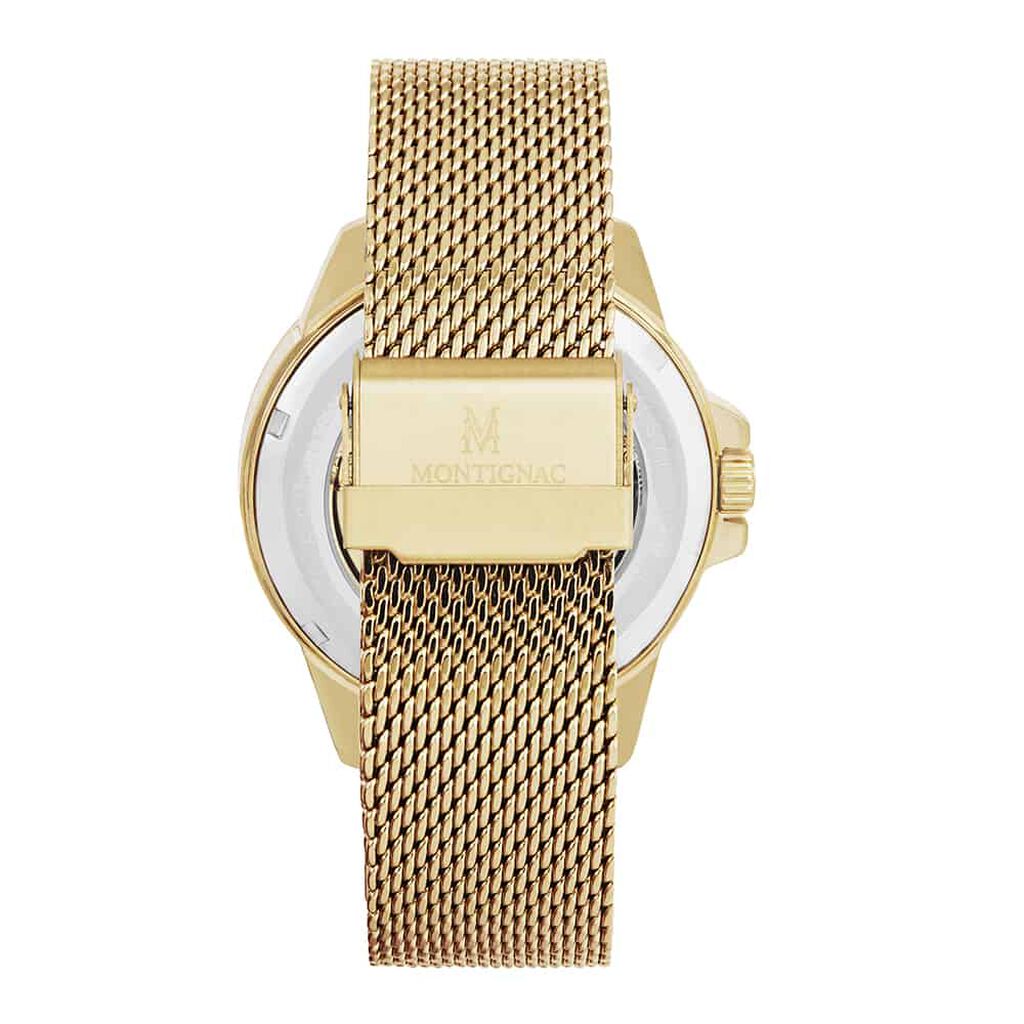 Montre Montignac Round Automatique Noir - Montres Homme | Histoire d’Or