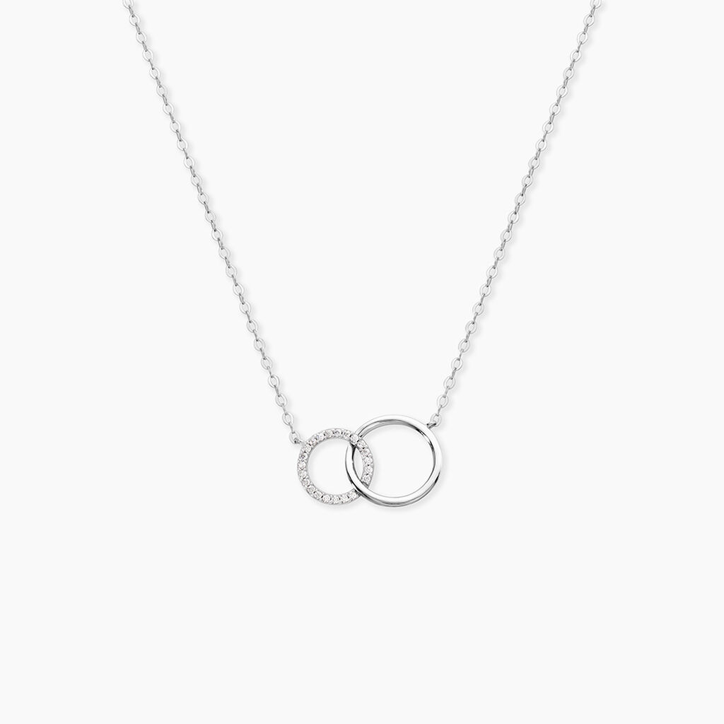 Collier Or Blanc Nesrine Oxydes - Colliers Femme | Histoire d&rsquo;Or