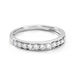 Demi Alliance Rhea Platine Blanc Diamant - Alliances Femme | Histoire d’Or