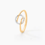 Bague Thealane Or Jaune Diamant - Bagues avec pierre Femme | Histoire d&rsquo;Or