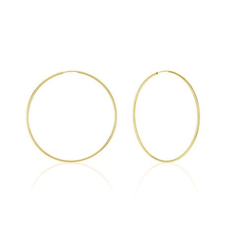 Cr&eacute;oles Dominae Flexible Or Jaune - Boucles d'oreilles cr&eacute;oles Femme | Histoire d&rsquo;Or
