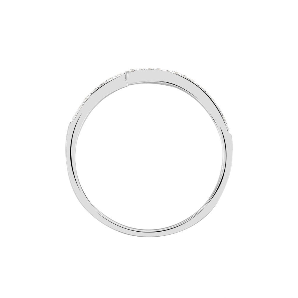 Bague Eternite Or Blanc Diamant - Bagues avec pierre Femme | Histoire d&rsquo;Or