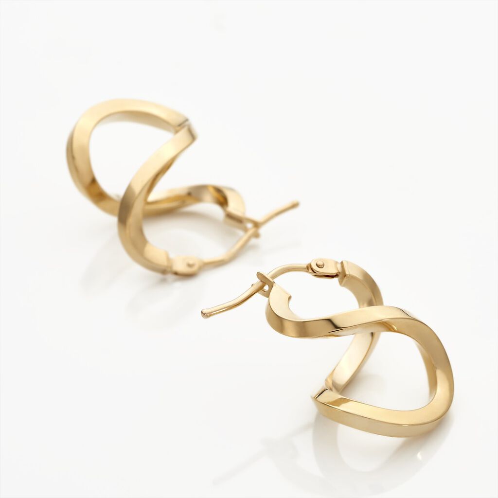 Créoles Helmine Or Jaune - Boucles d'oreilles créoles Femme | Histoire d’Or