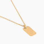 Collier Plaqu&eacute; Or Quintien - Colliers Naissance Homme | Histoire d&rsquo;Or