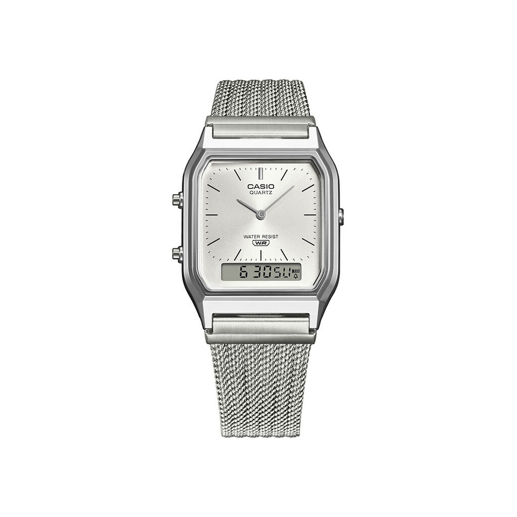 Montre Casio Collection Aq230 Argent&eacute; - Montres Unisex | Histoire d&rsquo;Or