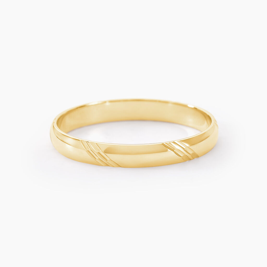 Alliance Massina Demi Jonc Classique Or Jaune - Alliances Famille | Histoire d’Or