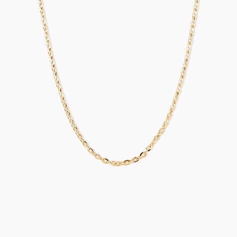 Chaîne Igoa Maille Forçat Diamantee Or Jaune - Chaines Femme | Histoire d’Or
