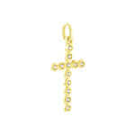 Pendentif Canice Croix Or Jaune Oxyde De Zirconium - Pendentifs Communion Femme | Histoire d&rsquo;Or