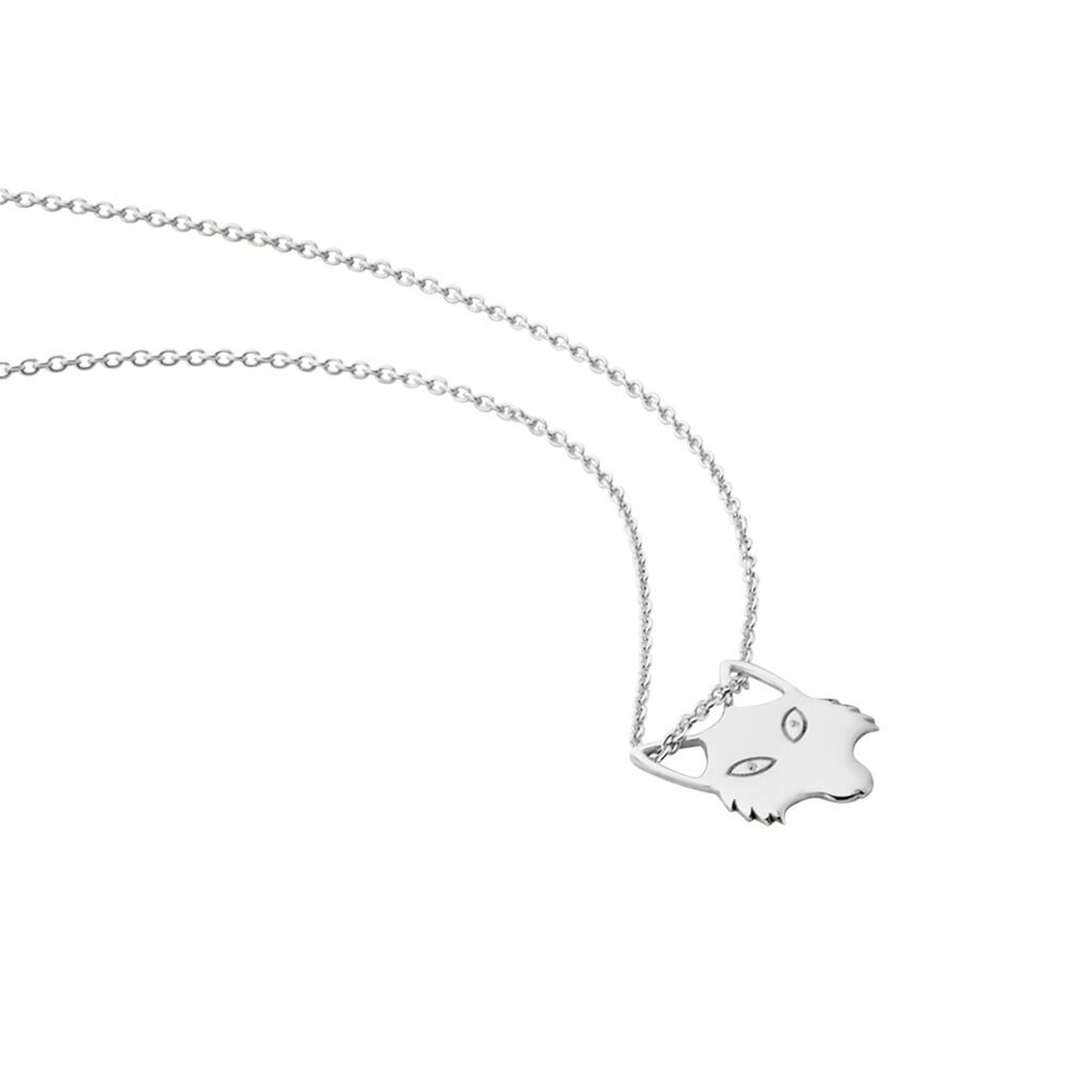 Collier Argent Mechtelt Oxydes De Zirconium - Colliers fantaisie Femme | Histoire d’Or