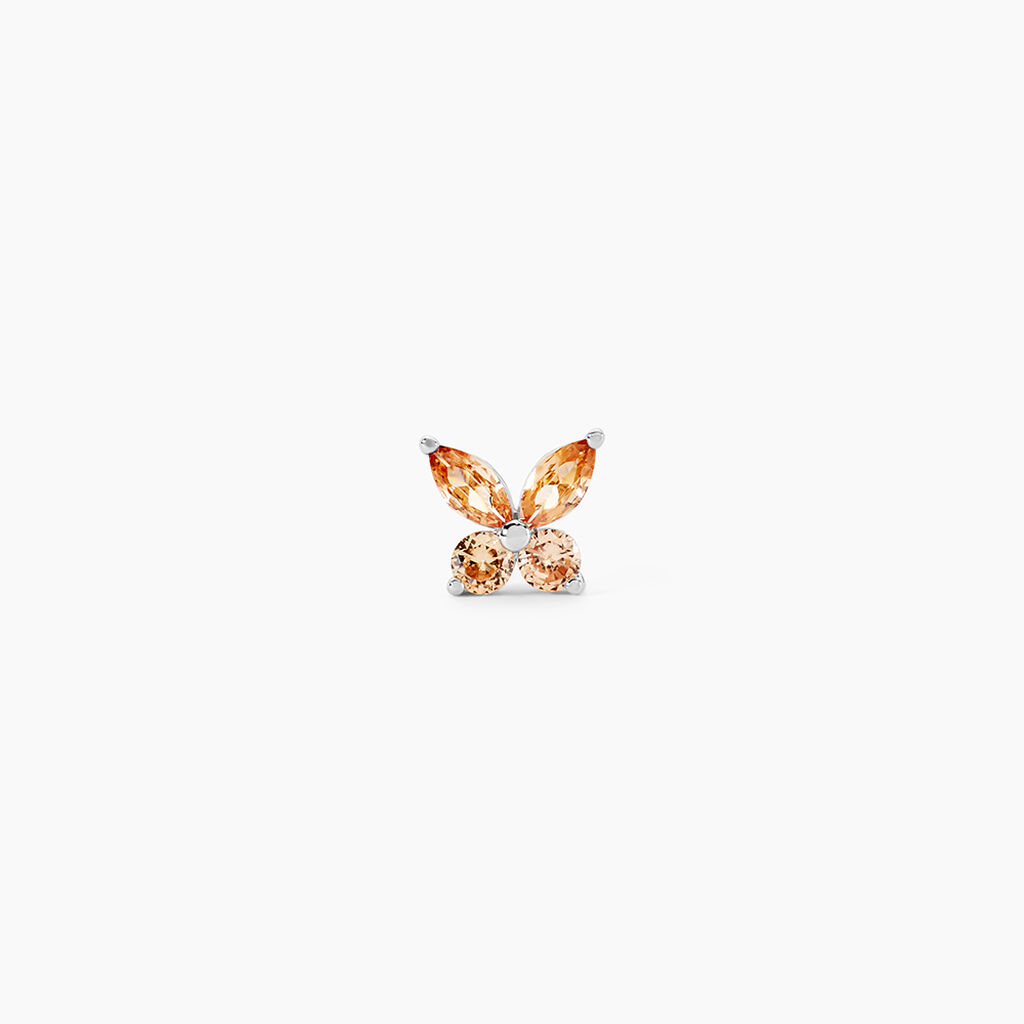 Piercing Clairette Argent Blanc Oxyde De Zirconium - Piercings d'oreilles Femme | Histoire d&rsquo;Or