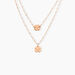 Collier Mimosa Argent Rose - Ras de cou Femme | Histoire d’Or