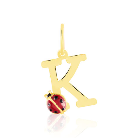 Pendentif Helidie Coccinelle Lettre Or Jaune - Pendentifs Enfant | Histoire d’Or